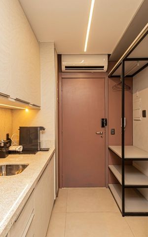 Studio à venda com 27m², 1 quarto e sem vaga