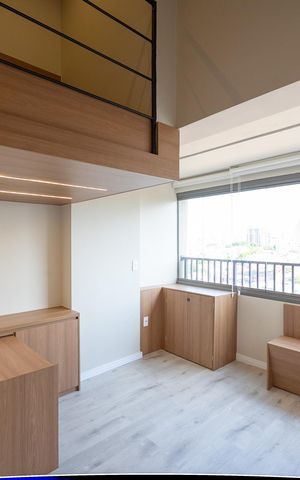 Studio à venda com 34m², 1 quarto e sem vaga Studio à venda com 34m², 1 quarto e sem vagaSala