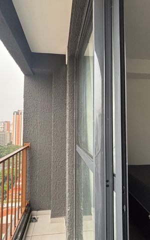 Studio à venda com 26m², 1 quarto e sem vaga Studio à venda com 26m², 1 quarto e sem vagaVaranda