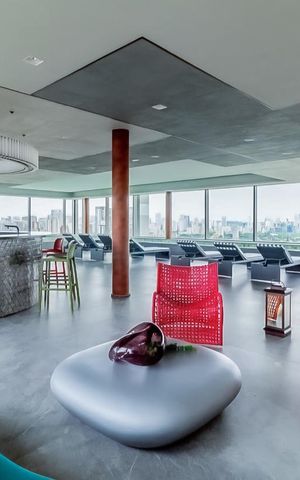 Studio para alugar com 36m², 1 quarto e sem vaga Studio para alugar com 36m², 1 quarto e sem vagaÁrea comum - Salão de festas