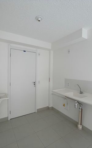 Apartamento à venda com 32m², 2 quartos e sem vagaCozinha e Área de Serviço