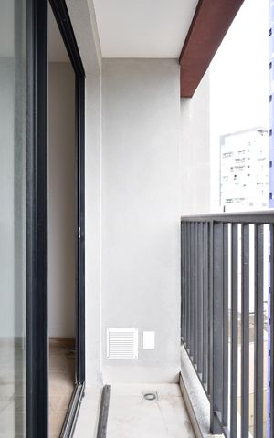 Studio à venda com 27m², 1 quarto e sem vagaVaranda