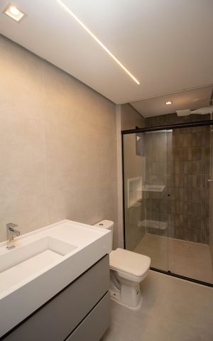 Studio para alugar com 36m², 1 quarto e sem vaga Studio para alugar com 36m², 1 quarto e sem vagaBanheiro Social