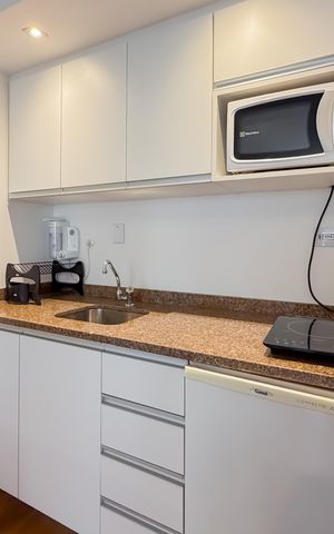 Studio à venda com 33m², 1 quarto e 1 vaga Studio à venda com 33m², 1 quarto e 1 vagaCozinha