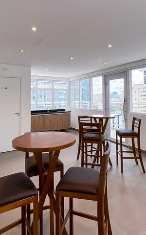 Studio à venda com 34m², 1 quarto e 1 vaga Studio à venda com 34m², 1 quarto e 1 vagaÁrea gourmet