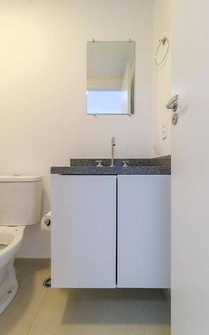 Apartamento à venda com 25m², 1 quarto e sem vaga Apartamento à venda com 25m², 1 quarto e sem vagaBanheiro