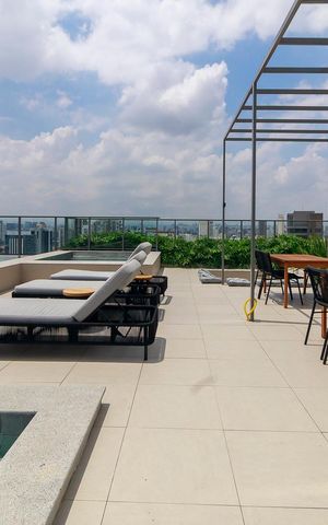Apartamento à venda com 25m², 1 quarto e sem vaga Apartamento à venda com 25m², 1 quarto e sem vagaPiscina