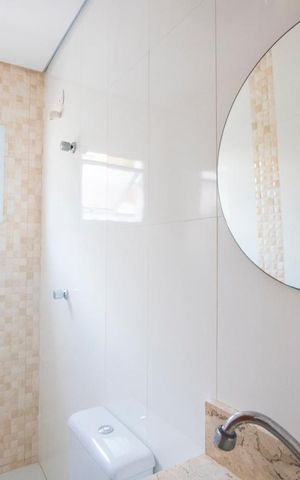 Apartamento à venda com 63m², 2 quartos e 2 vagas Apartamento à venda com 63m², 2 quartos e 2 vagasBanheiro social