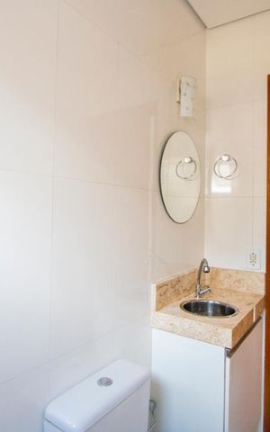 Apartamento à venda com 63m², 2 quartos e 2 vagas Apartamento à venda com 63m², 2 quartos e 2 vagasBanheiro social