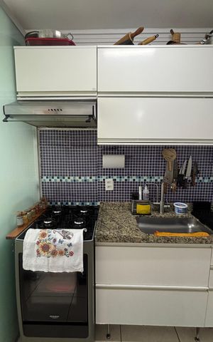Apartamento à venda com 55m², 2 quartos e 2 vagas Apartamento à venda com 55m², 2 quartos e 2 vagasCozinha