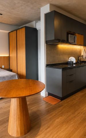 Studio à venda com 34m², 1 quarto e 1 vaga Studio à venda com 34m², 1 quarto e 1 vagaDormitório