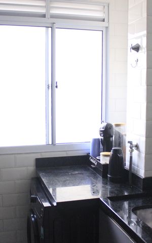 Apartamento à venda com 43m², 2 quartos e 1 vagaCozinha com lavanderia