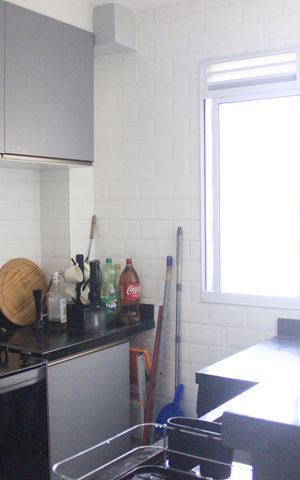 Apartamento à venda com 43m², 2 quartos e 1 vagaCozinha com lavanderia