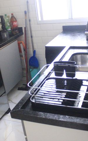 Apartamento à venda com 43m², 2 quartos e 1 vagaCozinha com lavanderia