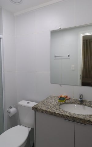 Apartamento para alugar com 30m², 1 quarto e 1 vaga Apartamento para alugar com 30m², 1 quarto e 1 vagaBanheiro