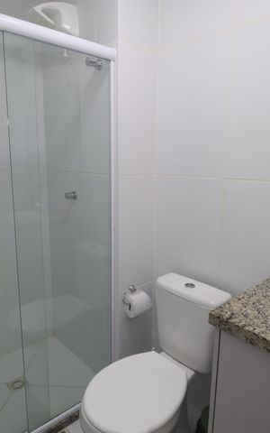 Apartamento para alugar com 30m², 1 quarto e 1 vaga Apartamento para alugar com 30m², 1 quarto e 1 vagaBanheiro