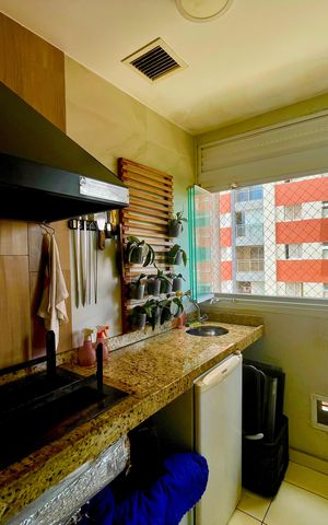Apartamento à venda com 59m², 2 quartos e 1 vaga Apartamento à venda com 59m², 2 quartos e 1 vagaChurrasqueira