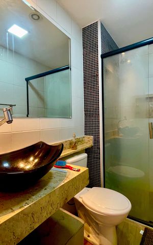 Apartamento à venda com 59m², 2 quartos e 1 vaga Apartamento à venda com 59m², 2 quartos e 1 vagaBanheiro 1
