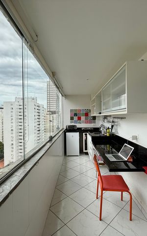 Apartamento à venda com 138m², 4 quartos e 1 vagaSacada Suíte 2