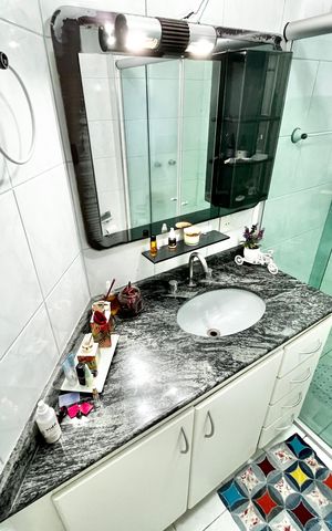 Apartamento à venda com 115m², 3 quartos e 2 vagas Apartamento à venda com 115m², 3 quartos e 2 vagasBanheiro