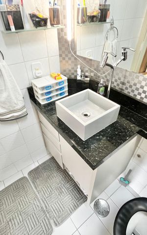 Apartamento à venda com 76m², 3 quartos e 1 vagaBanheiro da Suíte