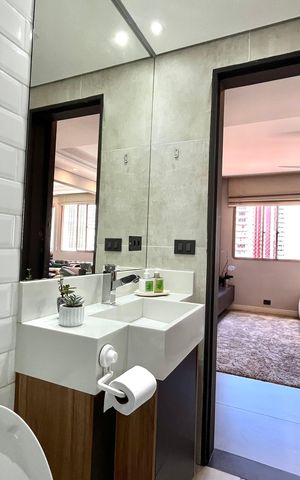 Apartamento à venda com 108m², 2 quartos e 2 vagas Apartamento à venda com 108m², 2 quartos e 2 vagasBanheiro Social