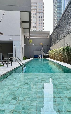 Studio à venda com 43m², 1 quarto e sem vaga Studio à venda com 43m², 1 quarto e sem vagaPiscina