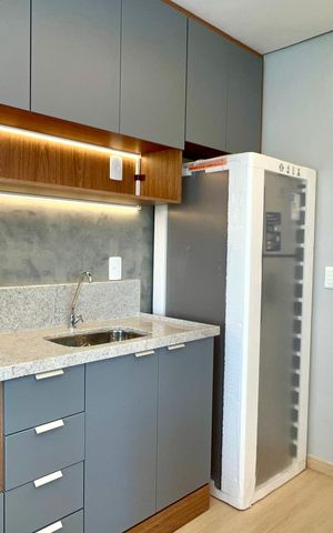 Studio à venda com 43m², 1 quarto e sem vaga Studio à venda com 43m², 1 quarto e sem vagaCozinha