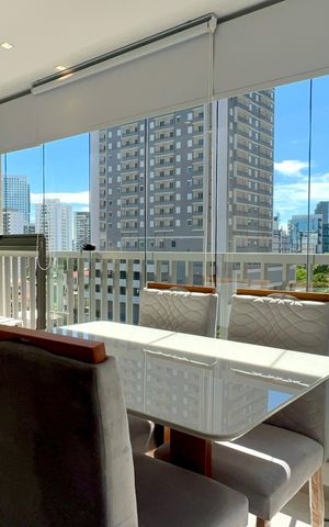 Studio à venda com 43m², 1 quarto e sem vaga Studio à venda com 43m², 1 quarto e sem vagaVaranda