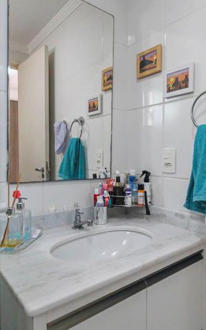 Apartamento à venda com 75m², 3 quartos e 2 vagasBanheiro da Suíte