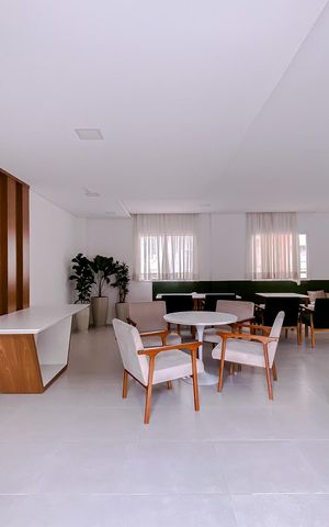 Apartamento à venda com 37m², 2 quartos e sem vagaÁrea comum - Salão de festas