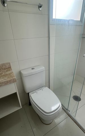 Apartamento para alugar com 136m², 3 quartos e 2 vagasBanheiro da Suíte 2