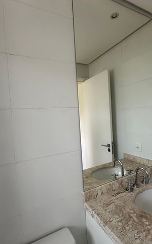 Apartamento para alugar com 136m², 3 quartos e 2 vagasBanheiro da Suíte 1