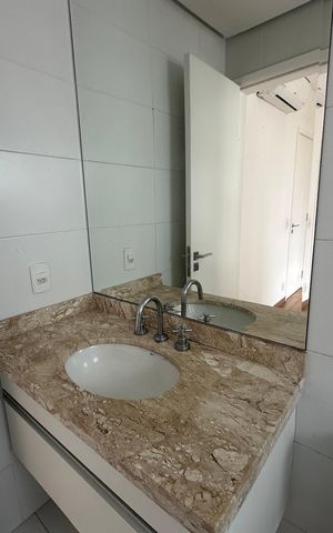 Apartamento para alugar com 136m², 3 quartos e 2 vagasBanheiro da Suíte 3