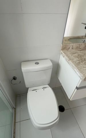 Apartamento para alugar com 136m², 3 quartos e 2 vagasBanheiro da Suíte 1