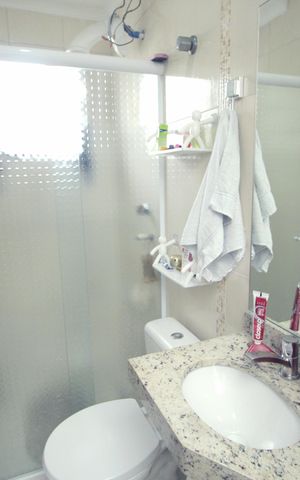 Apartamento à venda com 57m², 3 quartos e 2 vagasBanheiro da Suíte