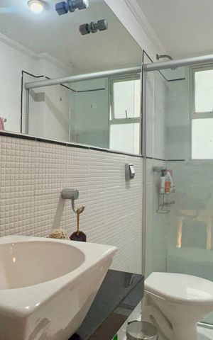 Apartamento à venda com 75m², 3 quartos e 1 vaga Apartamento à venda com 75m², 3 quartos e 1 vagaBanheiro