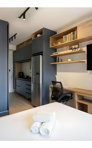 Apartamento para alugar com 28m², 1 quarto e sem vaga