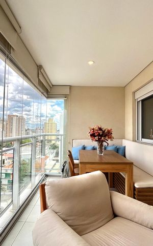 Apartamento à venda com 54m², 1 quarto e 1 vaga Apartamento à venda com 54m², 1 quarto e 1 vagaVaranda