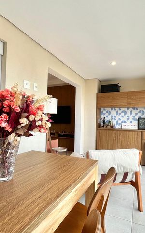 Apartamento à venda com 54m², 1 quarto e 1 vaga Apartamento à venda com 54m², 1 quarto e 1 vagaVaranda