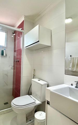 Apartamento à venda com 54m², 1 quarto e 1 vaga Apartamento à venda com 54m², 1 quarto e 1 vagaBanheiro