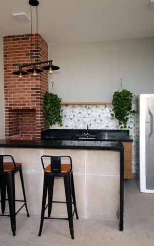 Apartamento para alugar com 40m², 2 quartos e sem vagaÁrea comum - Churrasqueira