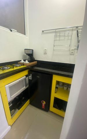 Studio para alugar com 28m², 1 quarto e sem vaga Studio para alugar com 28m², 1 quarto e sem vagaCozinha