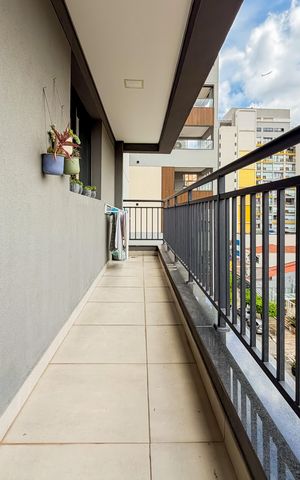 Studio para alugar com 42m², 1 quarto e sem vaga Studio para alugar com 42m², 1 quarto e sem vagaVaranda