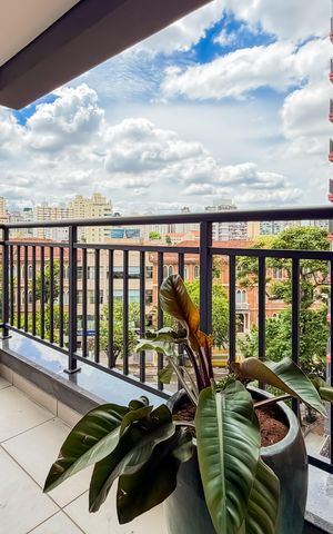 Studio para alugar com 42m², 1 quarto e sem vaga Studio para alugar com 42m², 1 quarto e sem vagaVaranda