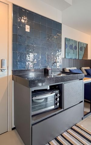 Studio para alugar com 42m², 1 quarto e sem vaga Studio para alugar com 42m², 1 quarto e sem vagaCozinha