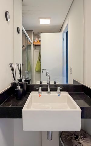 Studio para alugar com 42m², 1 quarto e sem vaga Studio para alugar com 42m², 1 quarto e sem vagaBanheiro