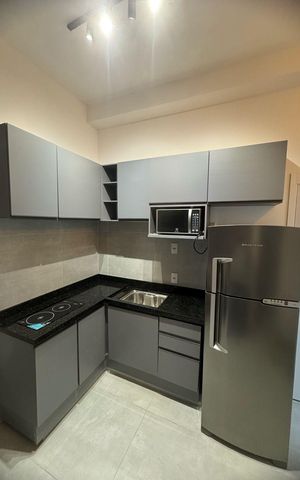 Studio à venda com 27m², 1 quarto e sem vagaCozinha