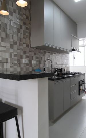 Apartamento à venda com 76m², 3 quartos e sem vagaCozinha e Área de Serviço