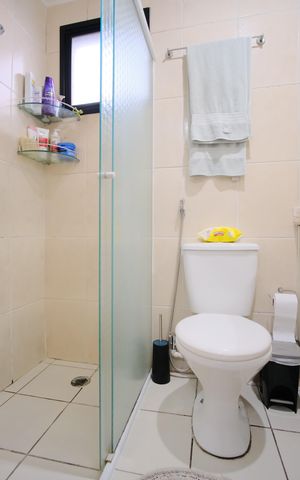 Apartamento à venda com 65m², 3 quartos e 2 vagasBanheiro da Suíte